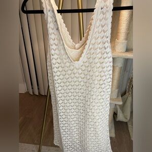 Zara Cream colored two layered dress